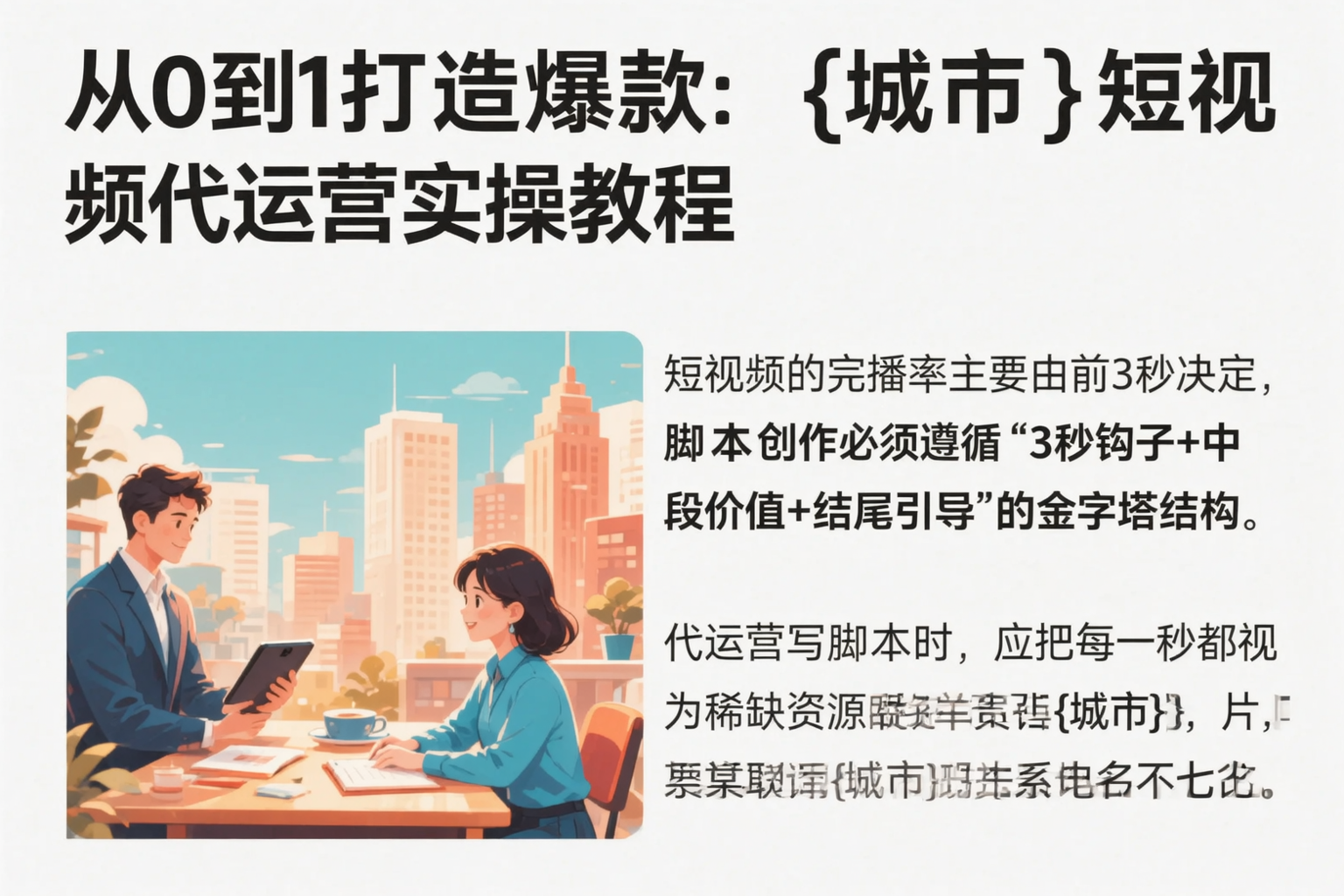 从0到1打造爆款：防城港短视频代运营实操教程