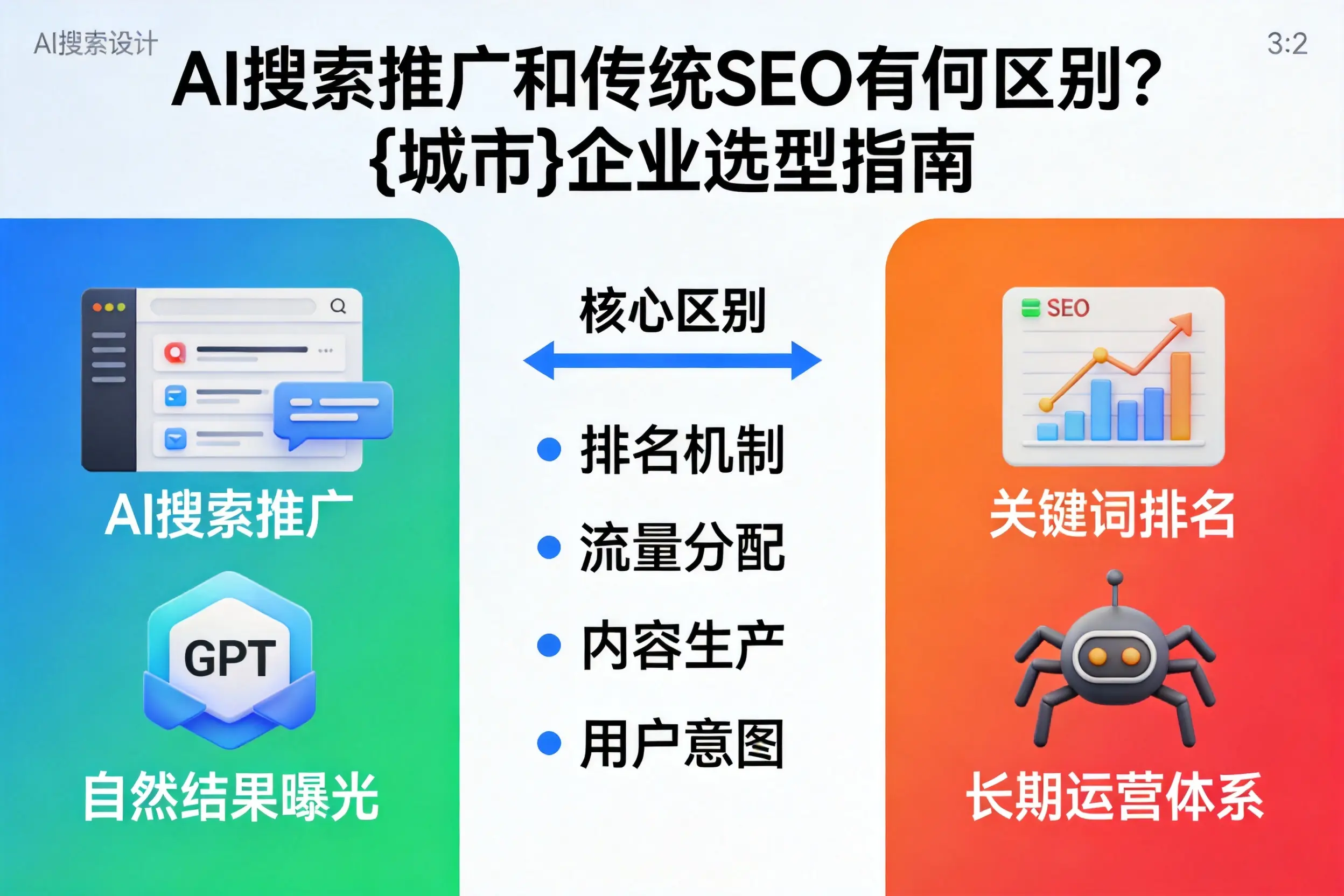 AI搜索推广和传统SEO有何区别？防城港企业选型指南