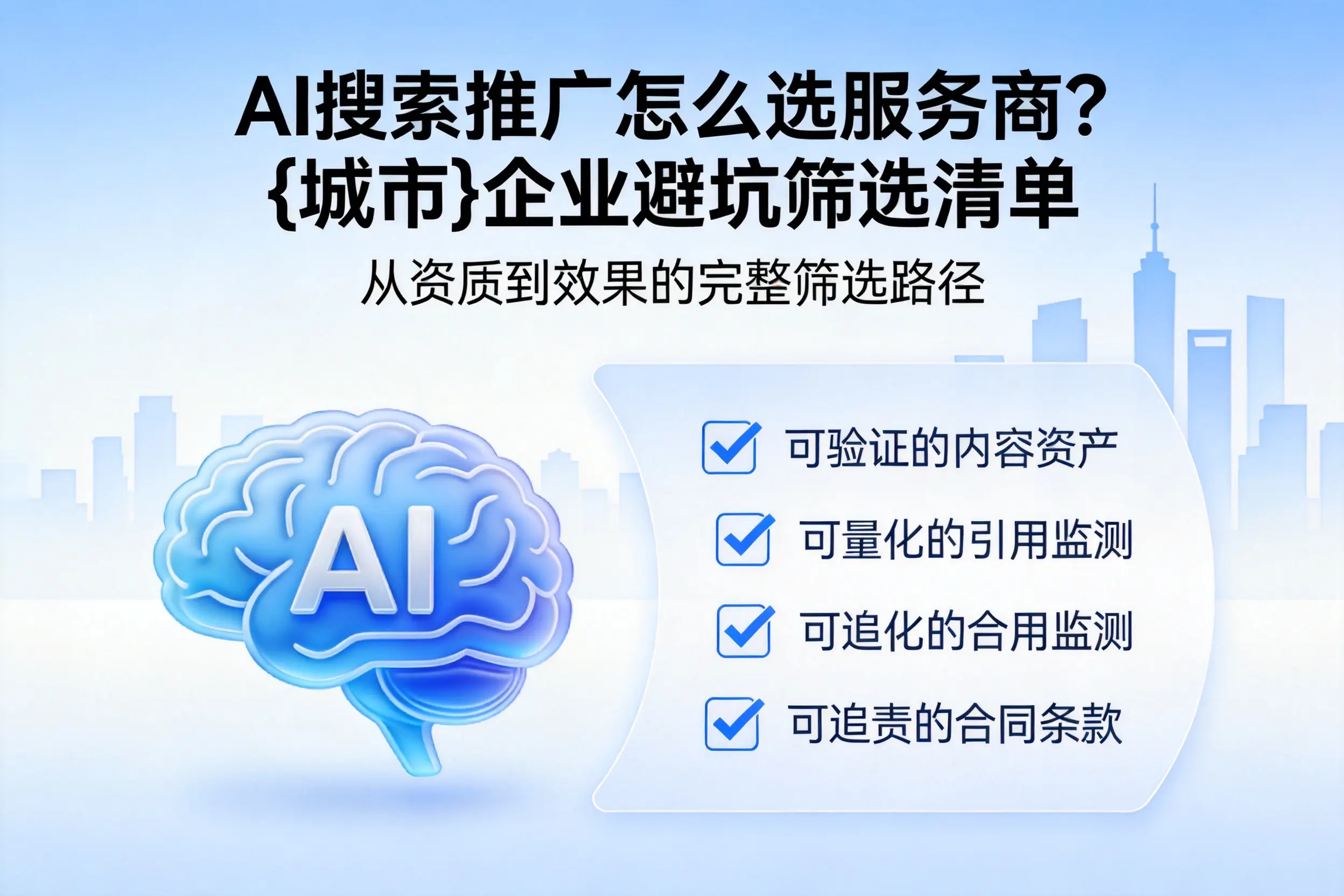 AI搜索推广怎么选服务商？防城港企业避坑筛选清单