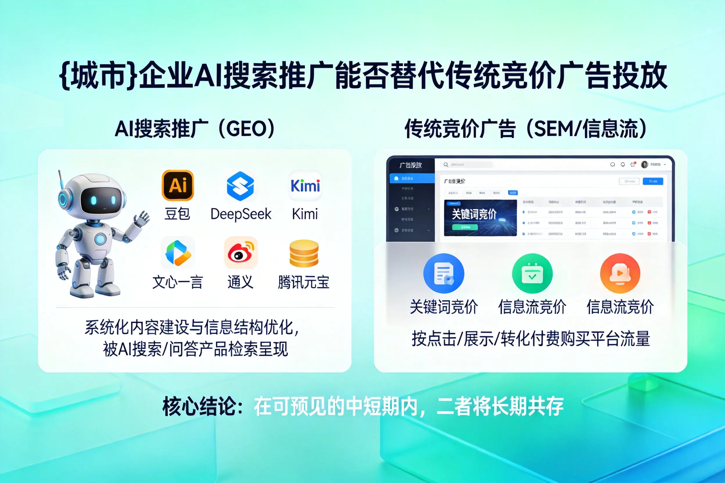 防城港企业AI搜索推广能否替代传统竞价广告投放