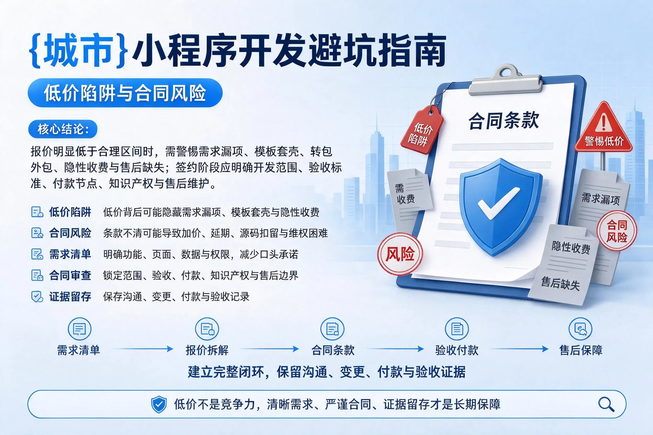 防城港小程序开发避坑指南：低价陷阱与合同风险