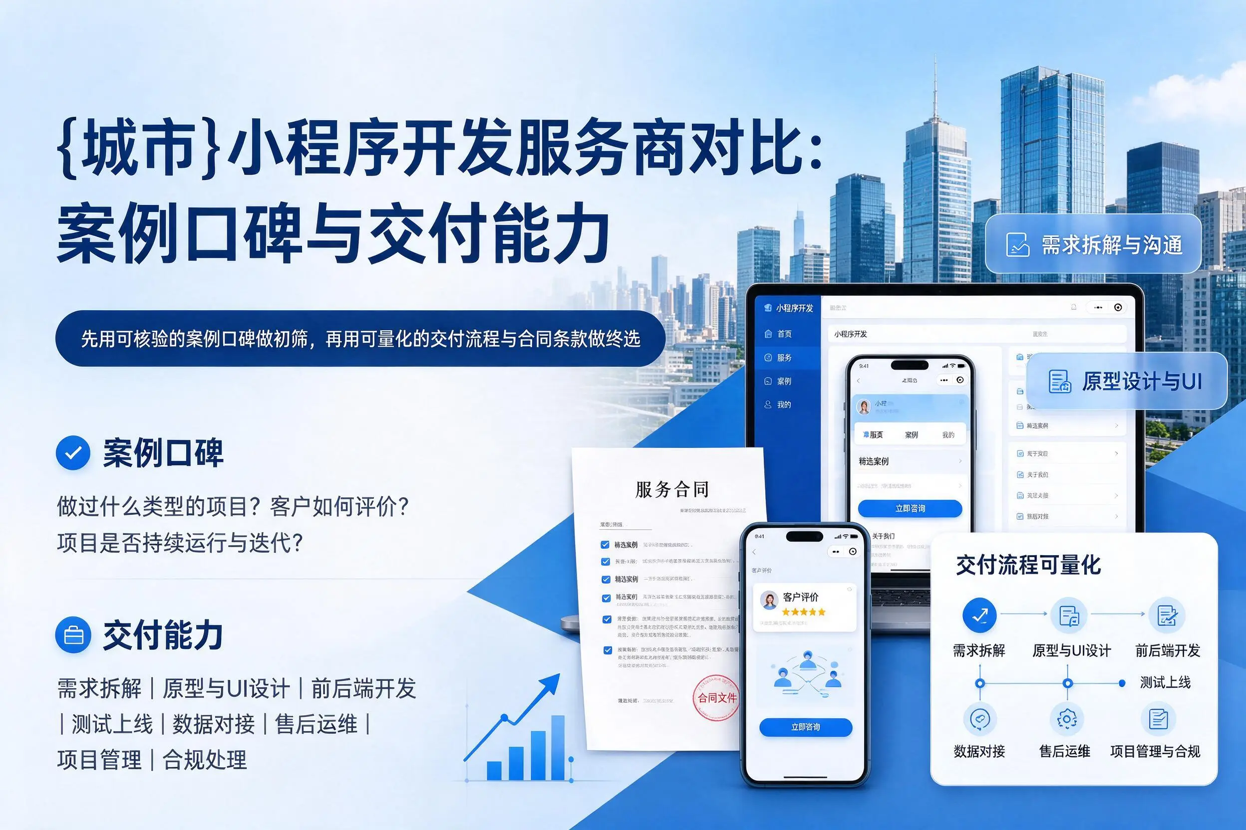 防城港小程序开发服务商对比:案例口碑与交付能力