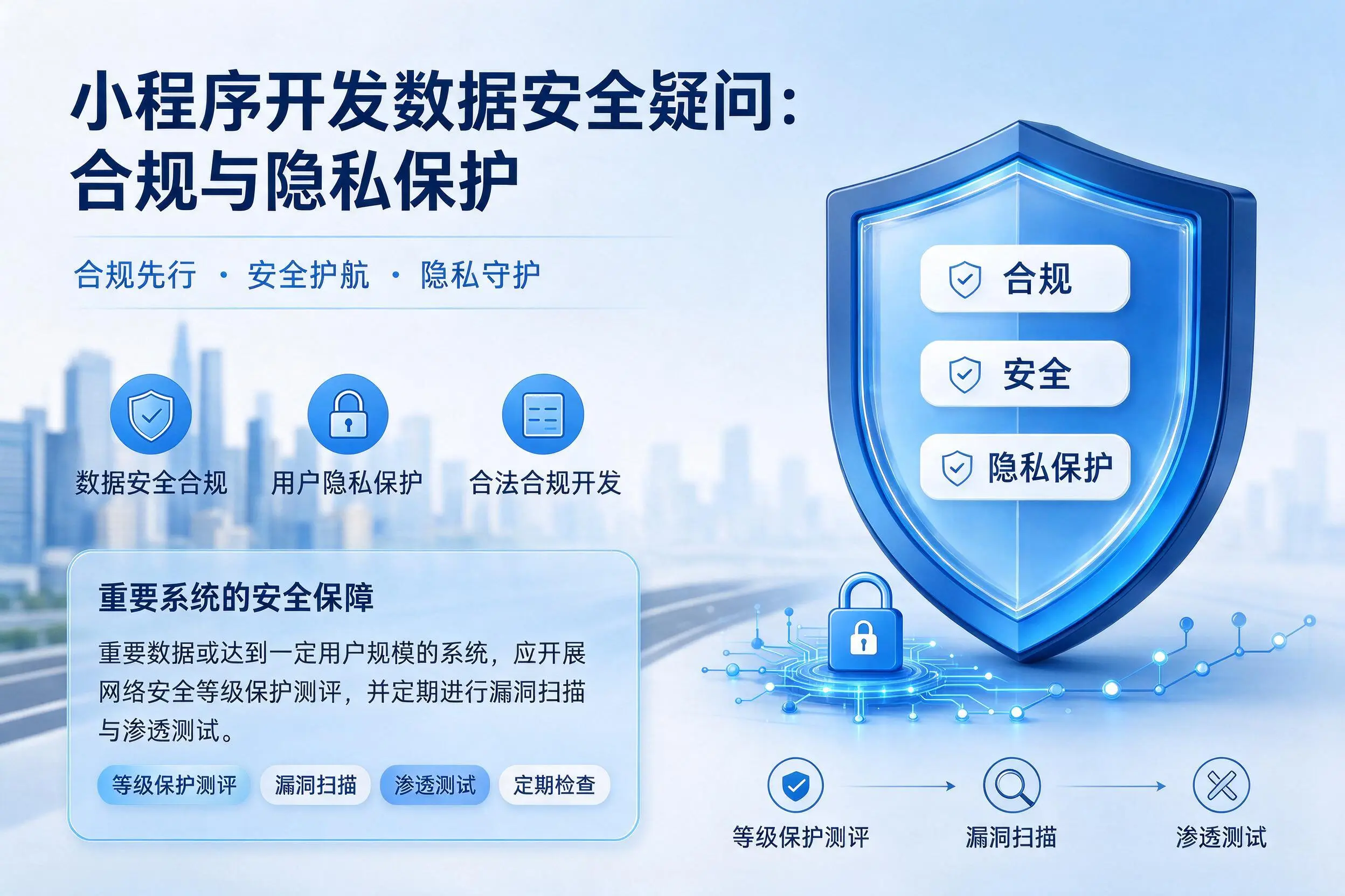 防城港小程序开发数据安全疑问:合规与隐私保护