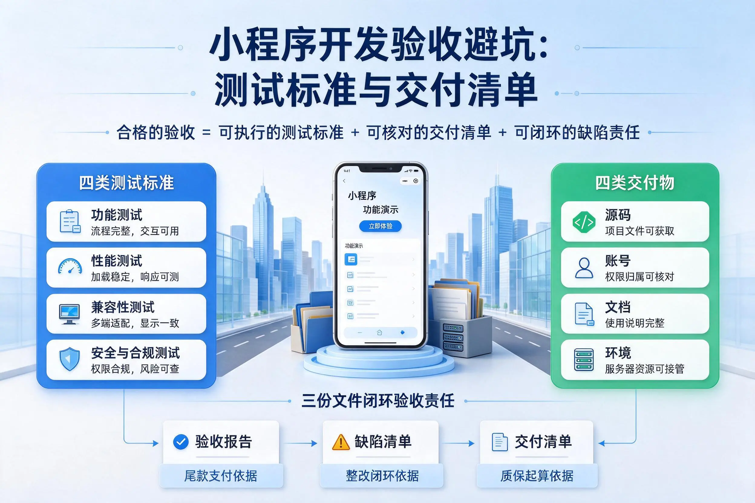 防城港小程序开发验收避坑：测试标准与交付清单