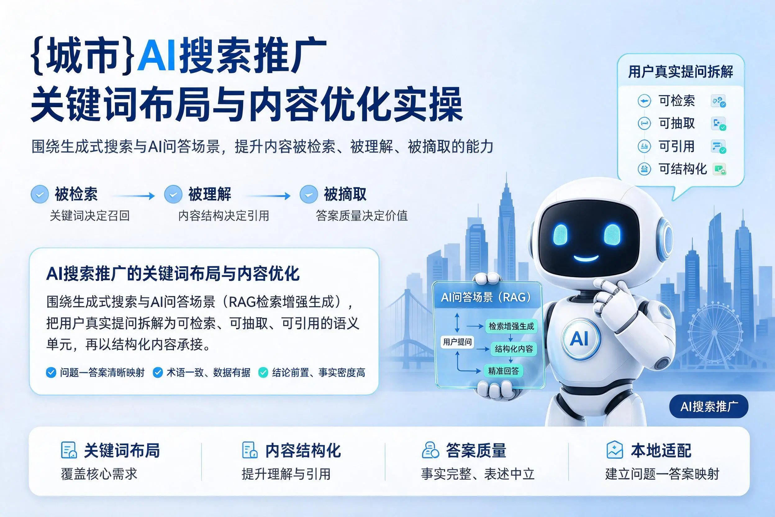 防城港AI搜索推广关键词布局与内容优化实操