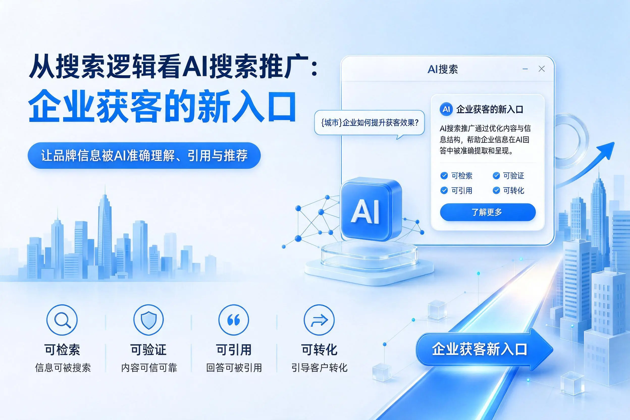从搜索逻辑看AI搜索推广：防城港企业获客的新入口